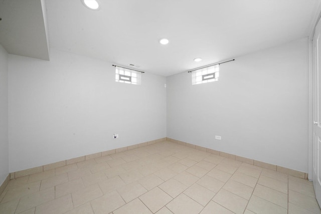 4014 W 77th Pl, Chicago, IL 60652 - spare room featuring recessed lighting and light tile patterned flooring