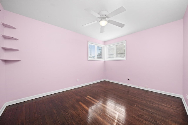 4014 W 77th Pl, Chicago, IL 60652 - spare room featuring baseboards, wood finished floors, and a ceiling fan