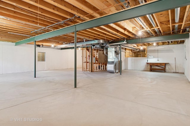 21359 W Sycamore Dr, Plainfield, IL 60544 - unfinished below grade area with heating unit
