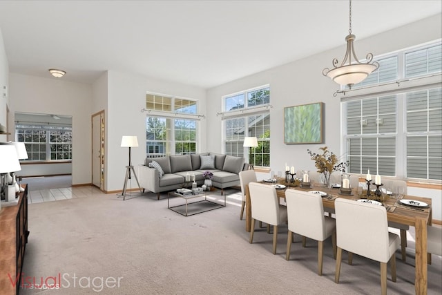 21359 W Sycamore Dr, Plainfield, IL 60544 - carpeted dining area featuring baseboards