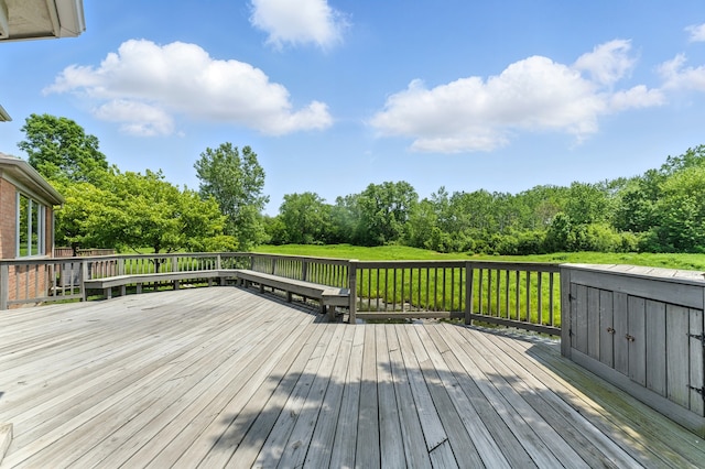 2471 Augusta Way, Highland Park, IL 60035 - wooden deck with view of scattered trees