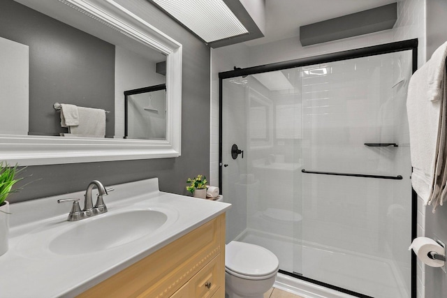 263 S Clubhouse Dr Unit 126, Palatine, IL 60074 - bathroom featuring a stall shower and vanity