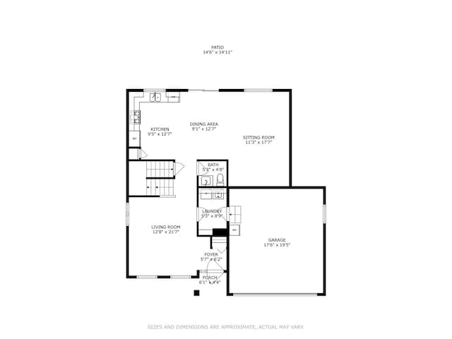 261 E Camden Ln, Round Lake Beach, IL 60073 - property floor plan