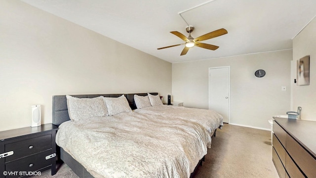 6833 N Kedzie Ave Unit 716, Chicago, IL 60645 - carpeted bedroom with baseboards and ceiling fan