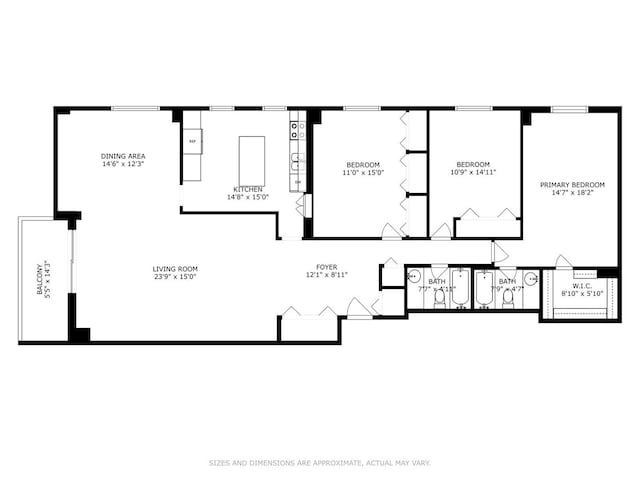 6833 N Kedzie Ave Unit 716, Chicago, IL 60645 - view of room layout