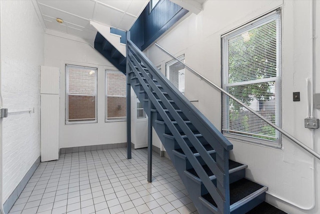 3357 S Oakley Ave, Chicago, IL 60608 - stairway featuring tile patterned flooring