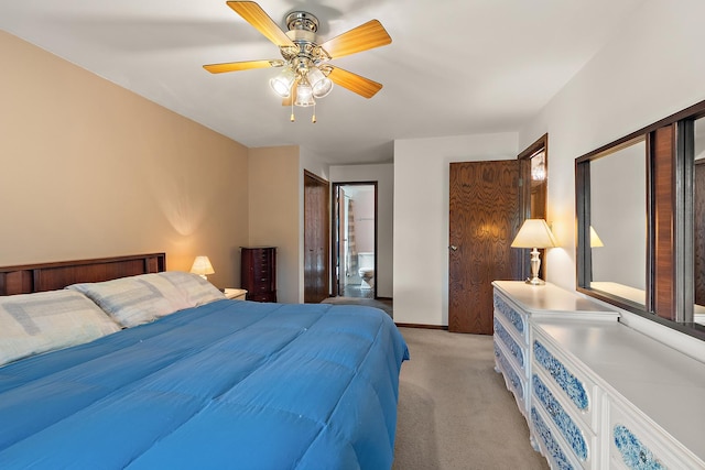 9900 Shady Ln Unit 3Ne, Orland Park, IL 60462 - bedroom featuring light colored carpet, a ceiling fan, and multiple closets