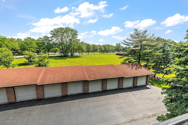 9900 Shady Ln Unit 3Ne, Orland Park, IL 60462 - garage with view of wooded area