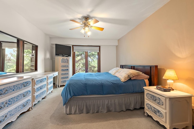 9900 Shady Ln Unit 3Ne, Orland Park, IL 60462 - bedroom with light colored carpet and a ceiling fan