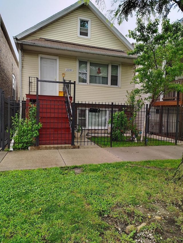 2240 W 50th Pl, Chicago, IL 60609 - view of front of house with a gate