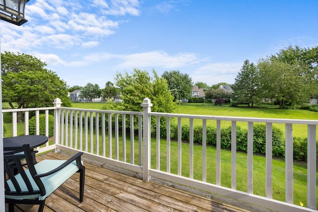 1795 Vermont Dr Unit A, Elk Grove Village, IL 60007 - wooden terrace with a yard