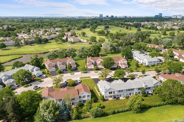 1795 Vermont Dr Unit A, Elk Grove Village, IL 60007 - aerial view of residential area with a golf club and a large body of water