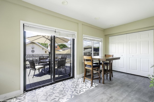 4024 N Overhill Ave, Norridge, IL 60706 - dining space featuring baseboards