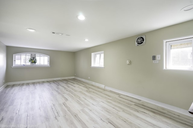 4024 N Overhill Ave, Norridge, IL 60706 - unfurnished room featuring light wood finished floors and recessed lighting