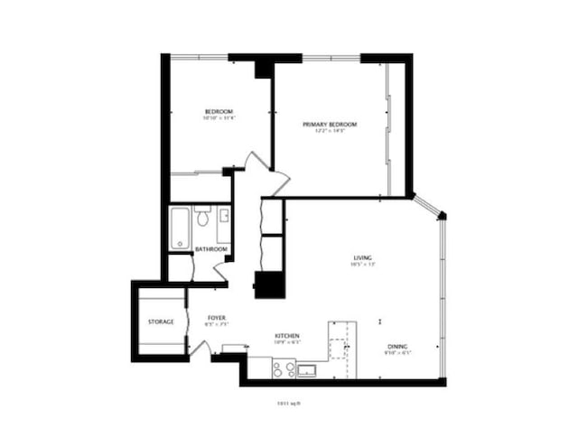 21 W Goethe St Unit 18D, Chicago, IL 60610 - view of property floor plan