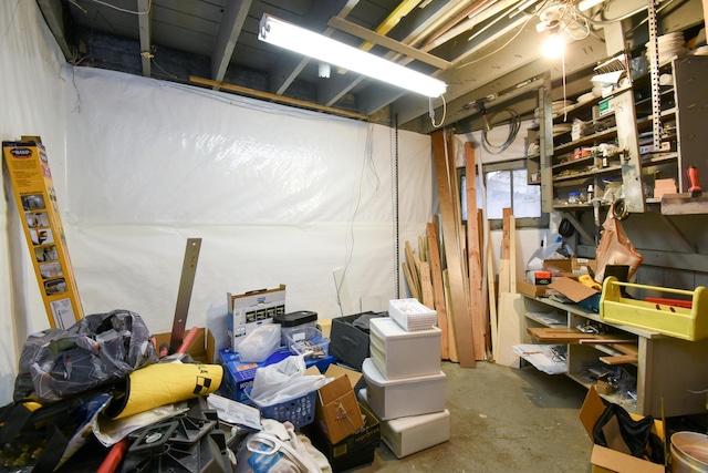 view of basement