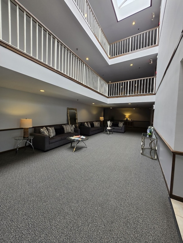 2 The Court Of Harborside Unit 209, Northbrook, IL 60062 - community lobby featuring a high ceiling and recessed lighting