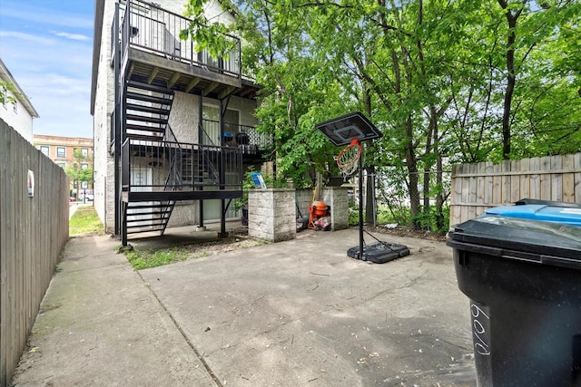 5905 S Indiana Ave, Chicago, IL 60637 - view of patio / terrace featuring stairs