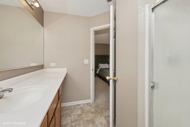 2031 Concord Dr Unit 2031, Mchenry, IL 60050 - full bath with vanity, connected bathroom, and a shower with shower door