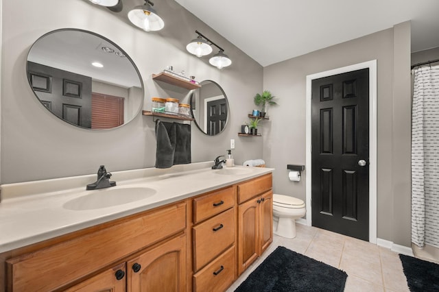 1125 Oxford Cir, Sycamore, IL 60178 - full bath featuring double vanity and tile patterned flooring