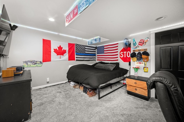 1125 Oxford Cir, Sycamore, IL 60178 - carpeted bedroom featuring baseboards and recessed lighting