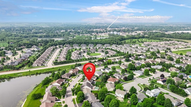 1125 Oxford Cir, Sycamore, IL 60178 - view of property location with nearby suburban area and a large body of water