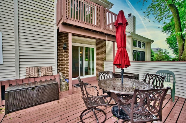 5 Spyglass Ct, Naperville, IL 60563 - deck featuring outdoor dining area