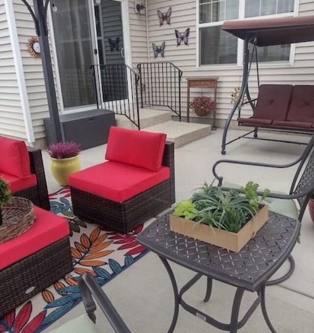 502 Silver Falls St, Joliet, IL 60431 - view of patio / terrace featuring an outdoor hangout area