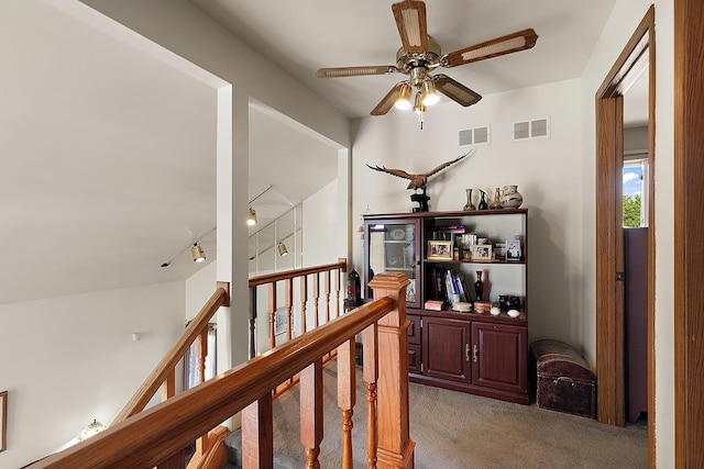 17007 Westwood Ct, Orland Hills, IL 60487 - corridor featuring carpet and an upstairs landing