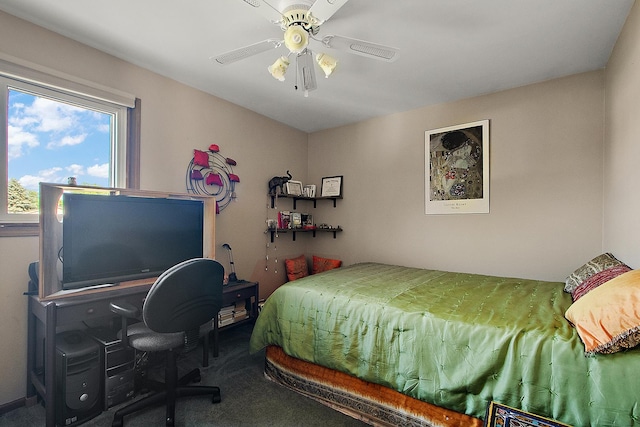 17007 Westwood Ct, Orland Hills, IL 60487 - carpeted bedroom with ceiling fan