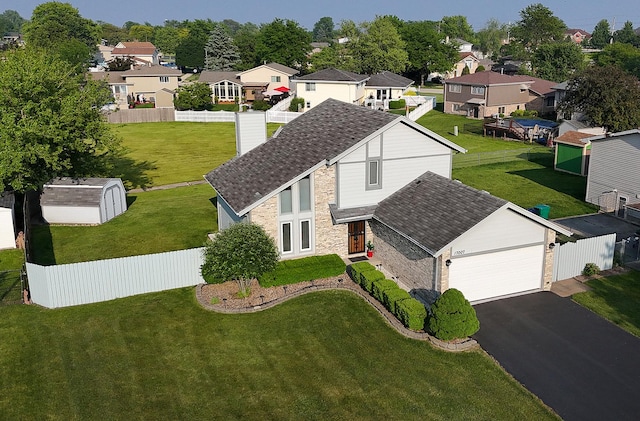 17007 Westwood Ct, Orland Hills, IL 60487 - aerial perspective of suburban area