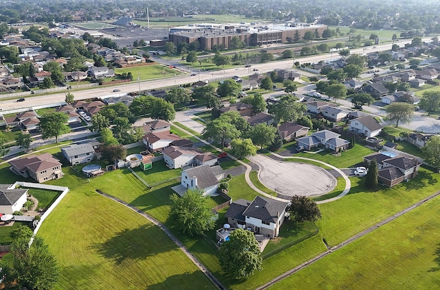 17007 Westwood Ct, Orland Hills, IL 60487 - aerial view of property's location with nearby suburban area