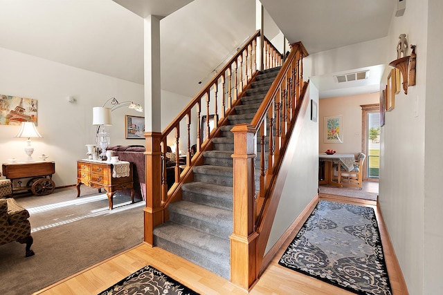 17007 Westwood Ct, Orland Hills, IL 60487 - stairway with wood finished floors and baseboards