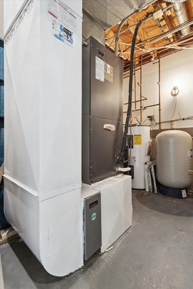 14710 Keslinger Rd, Dekalb, IL 60115 - utilities with electric water heater and heating unit