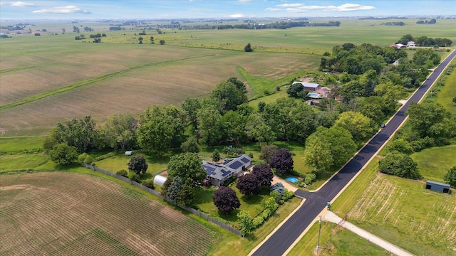 14710 Keslinger Rd, Dekalb, IL 60115 - aerial view of property's location with rural landscape