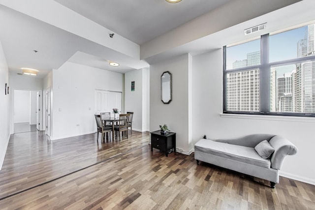 1464 S Michigan Ave Unit 1609, Chicago, IL 60605 - sitting room with wood finished floors and a view of city
