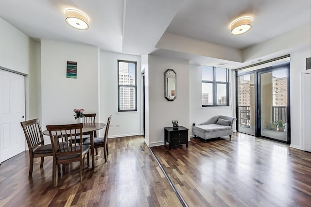 1464 S Michigan Ave Unit 1609, Chicago, IL 60605 - dining area with plenty of natural light and dark wood-style floors