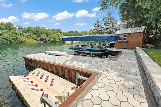 2500 Wahoo Ct, Morris, IL 60450 - dock featuring a water view and boat lift