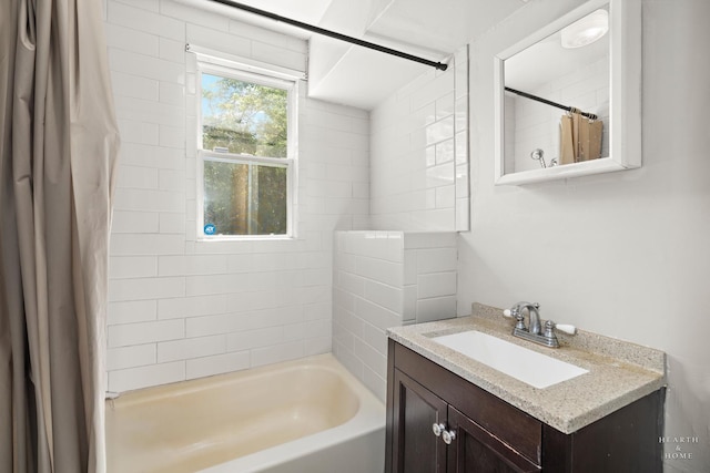 27405 N Roberts Ln, Island Lake, IL 60042 - full bathroom with vanity and shower / bath combo