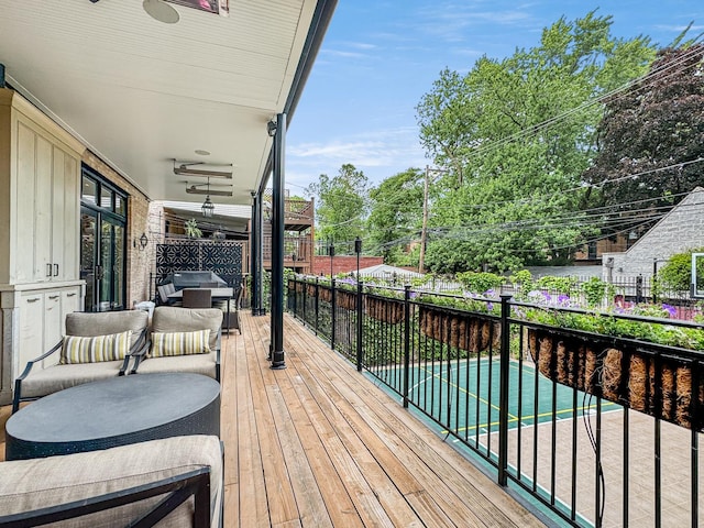 2123 N Bissell St, Chicago, IL 60614 - deck featuring an outdoor living space