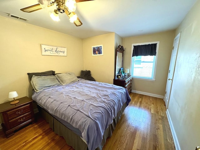 10043 S Artesian Ave, Chicago, IL 60655 - bedroom with wood finished floors and a ceiling fan