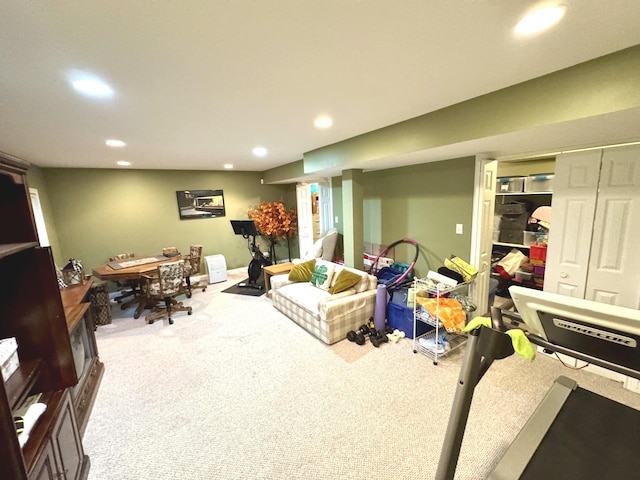 10043 S Artesian Ave, Chicago, IL 60655 - office with carpet floors and recessed lighting