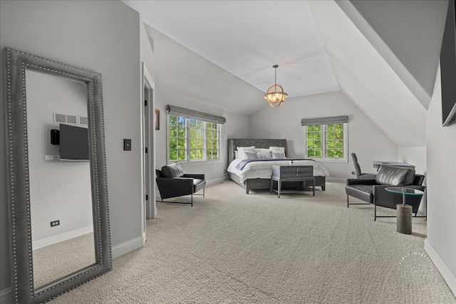1088 Dunstan Rd, Geneva, IL 60134 - carpeted bedroom featuring baseboards and lofted ceiling