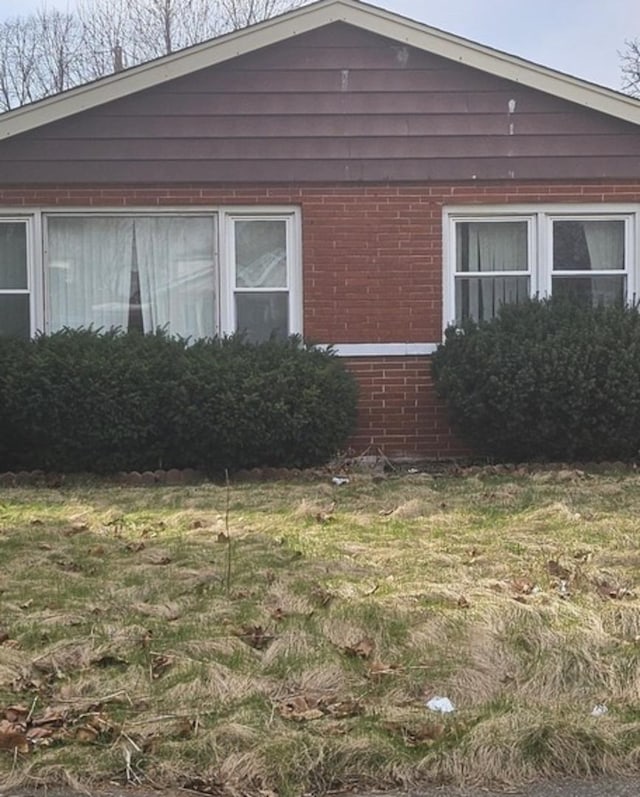15210 Evers St, Dolton, IL 60419 - view of side of property with brick siding and a lawn