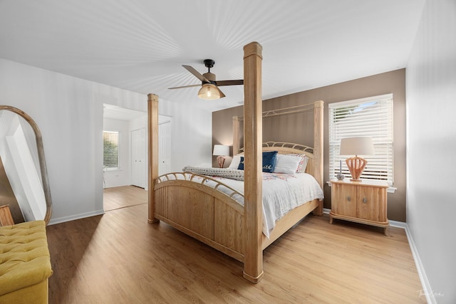 1910 Baldwin Way, Bolingbrook, IL 60490 - bedroom featuring light wood-style floors and ceiling fan