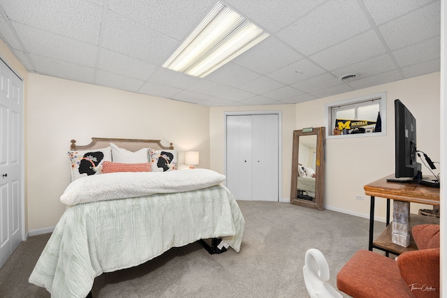 1910 Baldwin Way, Bolingbrook, IL 60490 - carpeted bedroom with a paneled ceiling and a closet