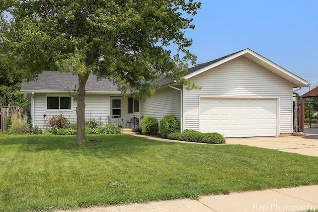4008 W Lillian St, Mchenry, IL 60050 - single story home with an attached garage, a shingled roof, and driveway