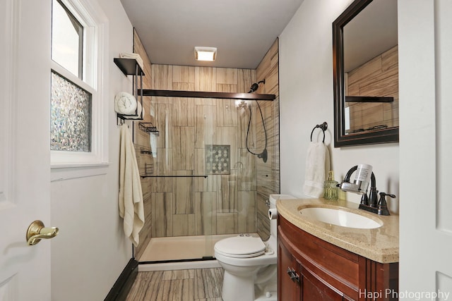 4008 W Lillian St, Mchenry, IL 60050 - bathroom featuring vanity and a shower stall