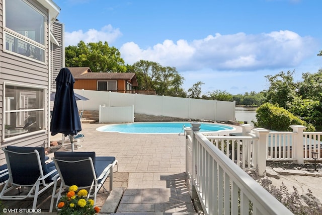 6N142 Riverside Dr, Saint Charles, IL 60175 - view of swimming pool with a patio and a water view