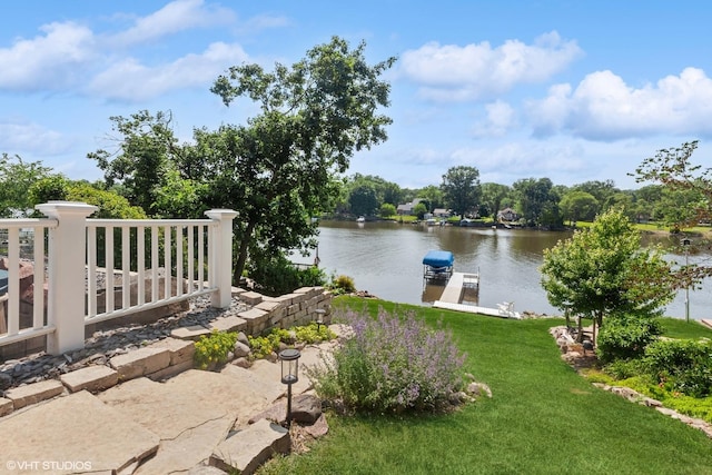 6N142 Riverside Dr, Saint Charles, IL 60175 - water view with a boat dock